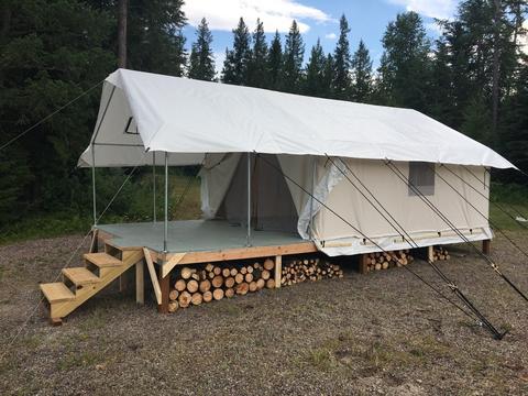 Wall top tent floor