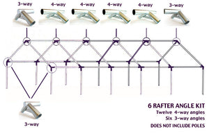 Canvas Tent and Wall Tent Angles, Joints, Brackets - to make frame