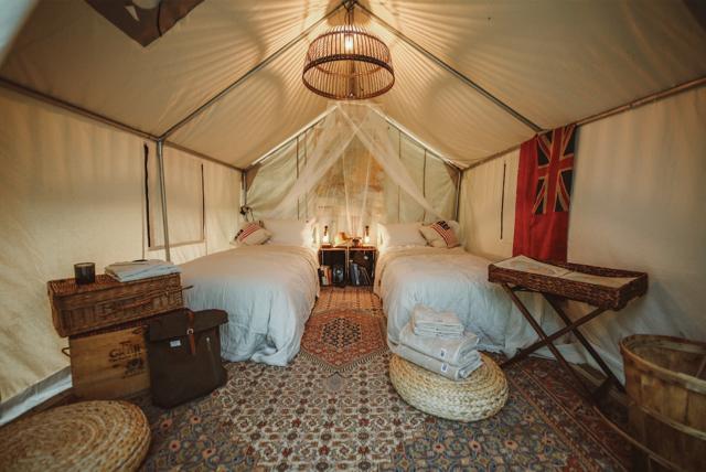 tent interior design 8x10 Glamping Tent Only
