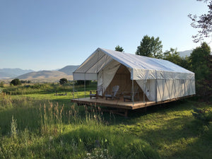 Glamping Tent on Wood Platform