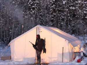Hot Tent Package 1 - Tent, Fly, Stove, & Angle Kit to Make Frame