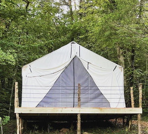 Wall Tent Shop Tent with Fly, Stove, and Angle Kit