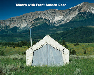 Front Screen Door of Montana Outfitter Tent