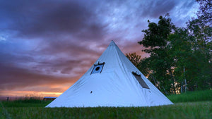 Montana Range Tent in Front of Beautiful Sunset