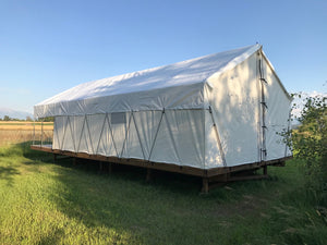 Glamping Tent on Wood Platform