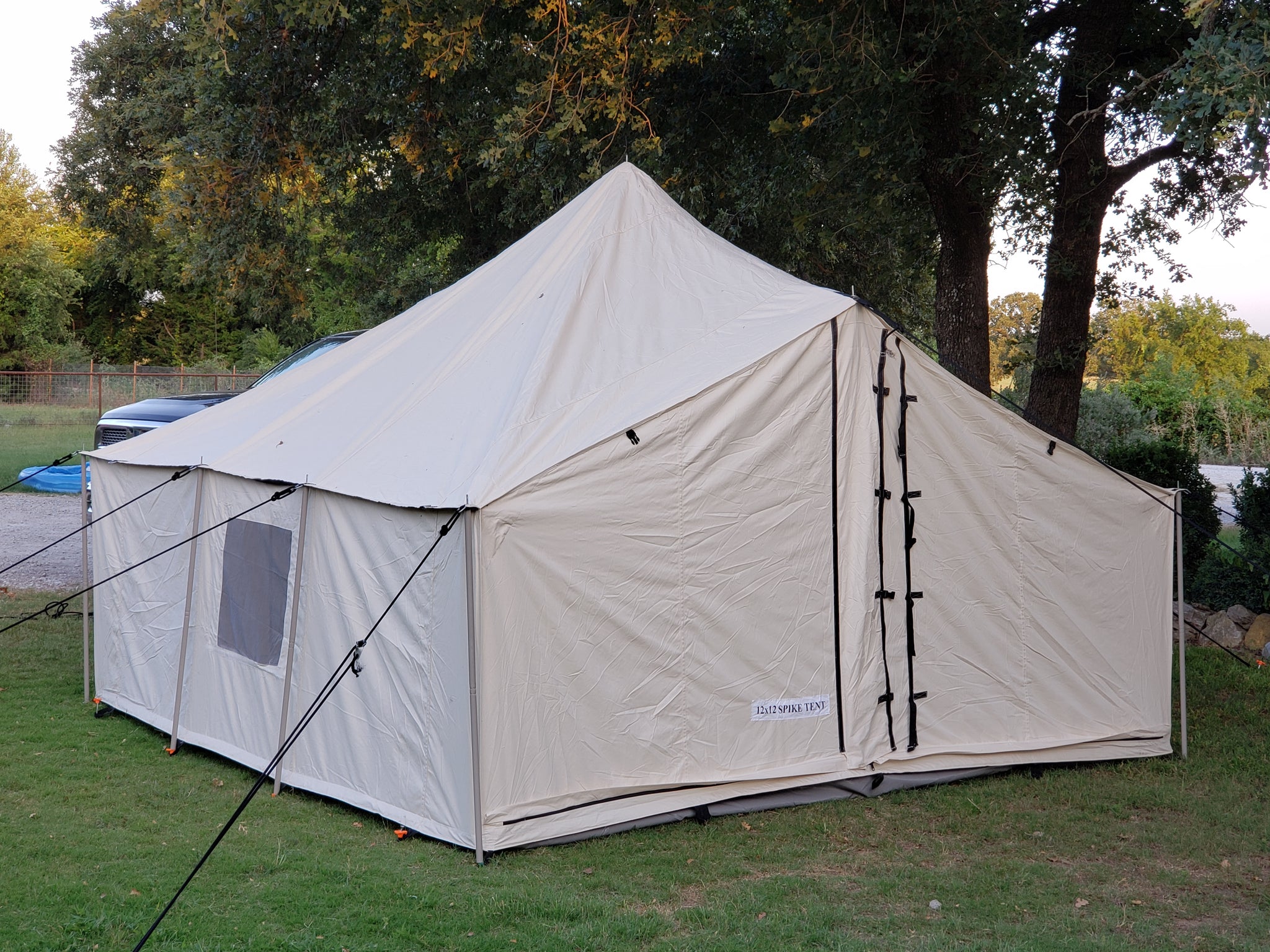Wall Tent Shop Spike Tent with Frame and Fly
