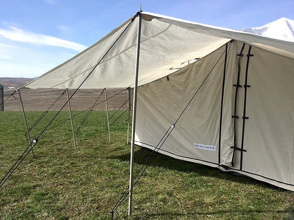 6' Extended Selkirk Spike Tent Fly - 8oz Poly - Wall Tent Shop