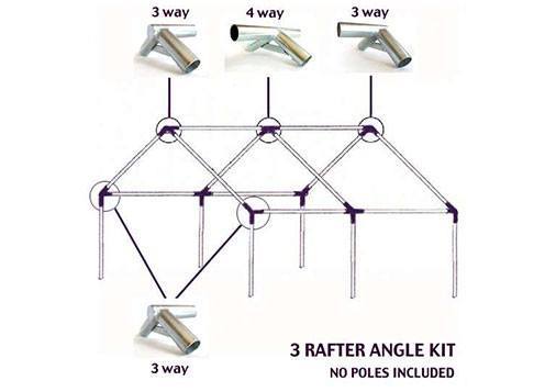 metal tent frame Montana Canvas Tent Angle Kits