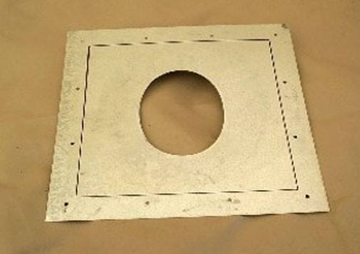 Stove Accessories - Sheet Metal Stove Pipe Wall Plate