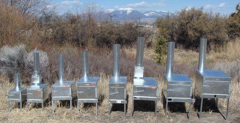 lightest tent stove Riley Stoves - Colt - 13" x 13" x 22" - 5" Pipe - 22 lb / Standard Package